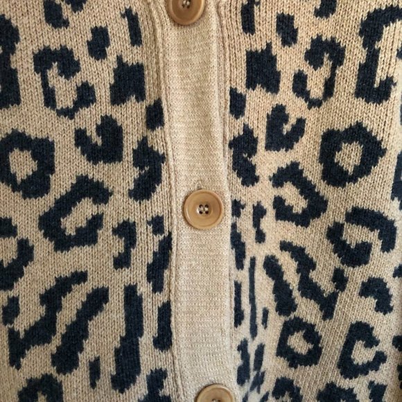 Women’s J.Crew Leopard Print Button-front Cardigan - Picture 4 of 8